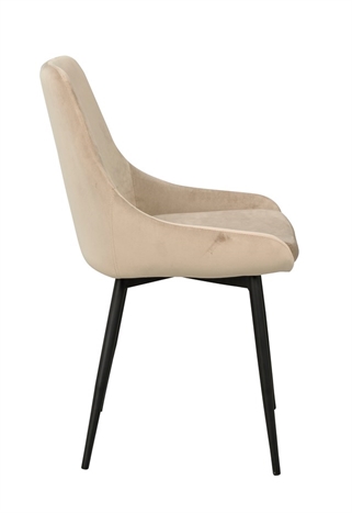 Velour Spisebordsstol