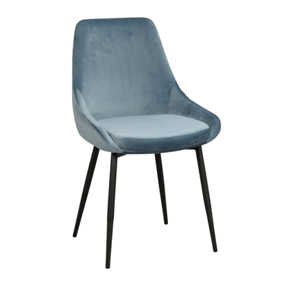 Velour Spisebordsstol