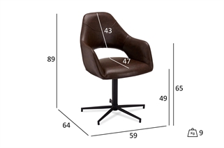 FURNHOUSE  Luna spisestol