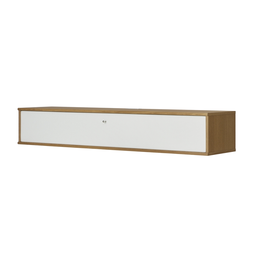Mistral AV TV Møbel | Olieret eg m. hvid front