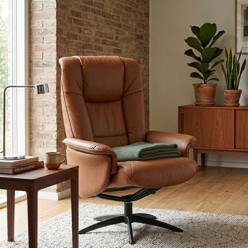 Hjort Knudsen - 3255 Cognac lænestol | Møbelsalg.dk