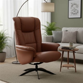 Hjort Knudsen | 3255 Cognac lænestol cognac