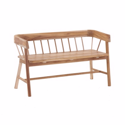 Havebænk med tremmer ANDRIA 72X123X45 i Teak