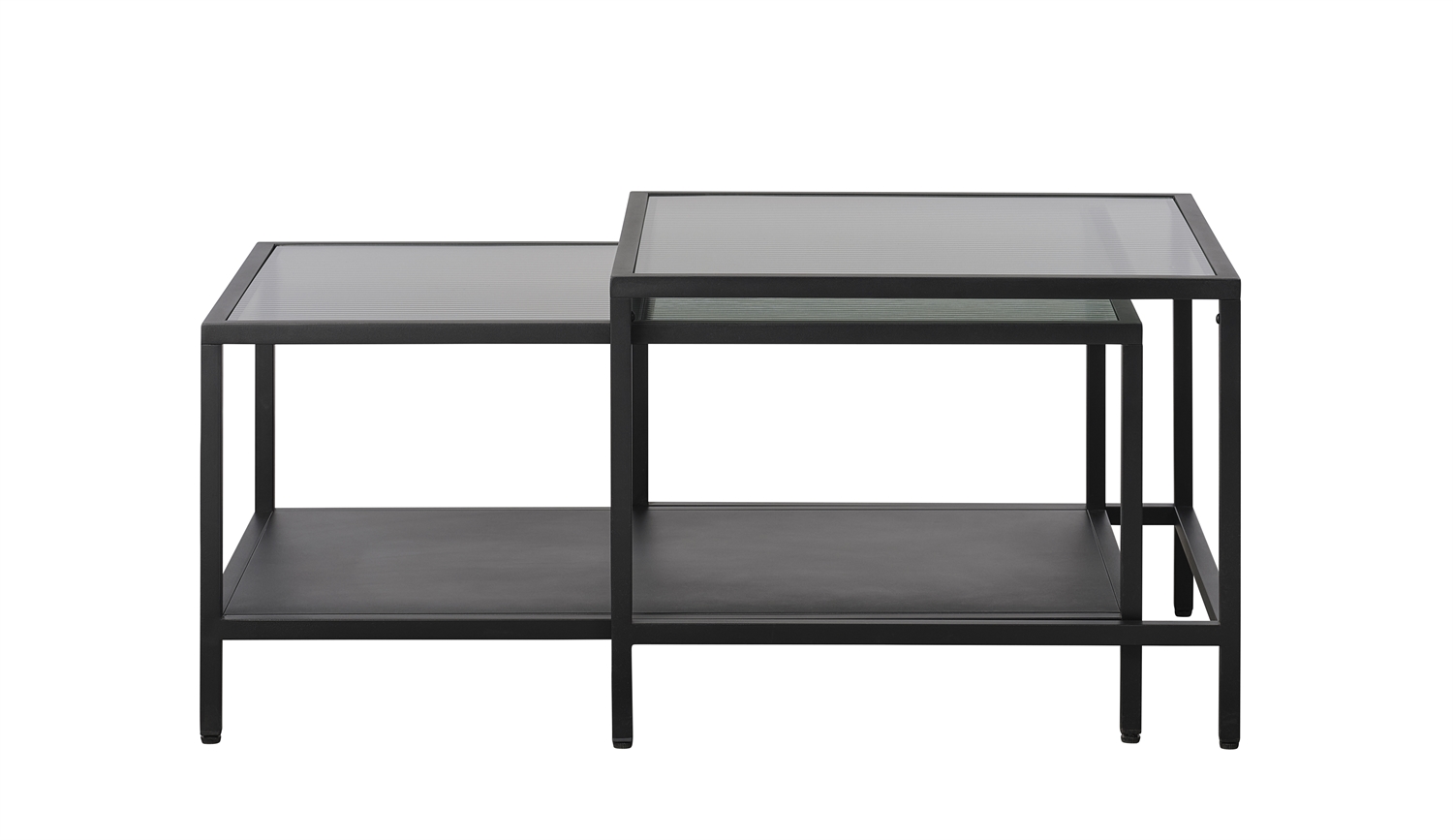 Scandinavian Living Nordic Shade sidebord - Glas m. sort metal | Møbelsalg.dk