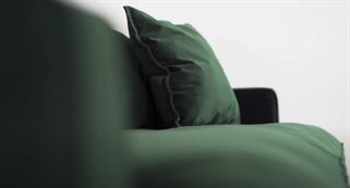Grøn velour Sofa