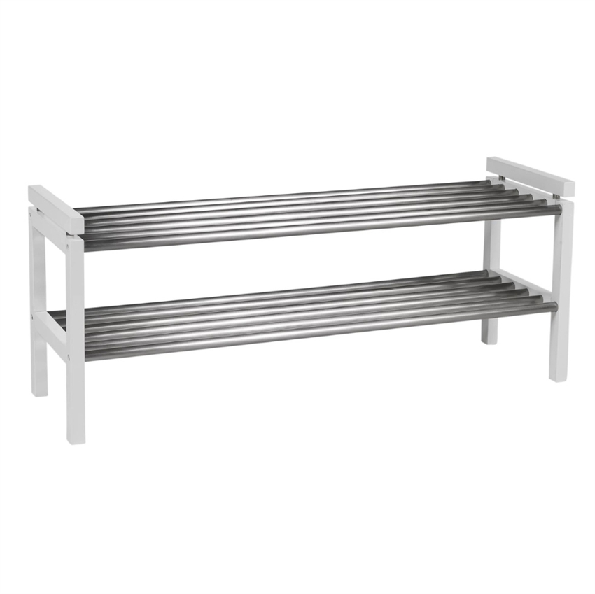 Rowico Confetti skohylde i hvidlakeret birk