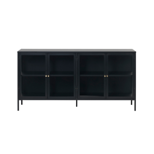 Scandinavian Living Carmel - Skænk m. 4 glaslåger 170 cm x 85 cm x 40.3 cm | Møbelsalg.dk