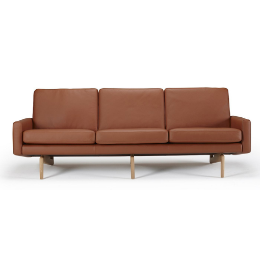 Nordly Valencia 3. personers sofa - Cognac læder 216 cm x 76 cm x 52 cm | Møbelsalg.dk