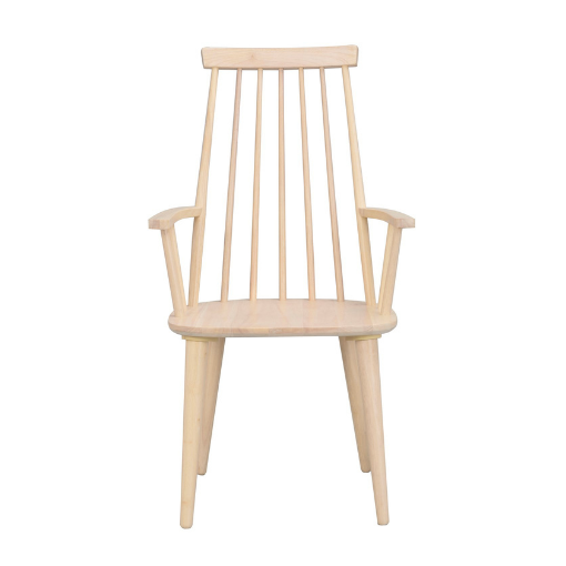 Spisebordsstol Hvid Træ - Høj ryg & tidsløst design
