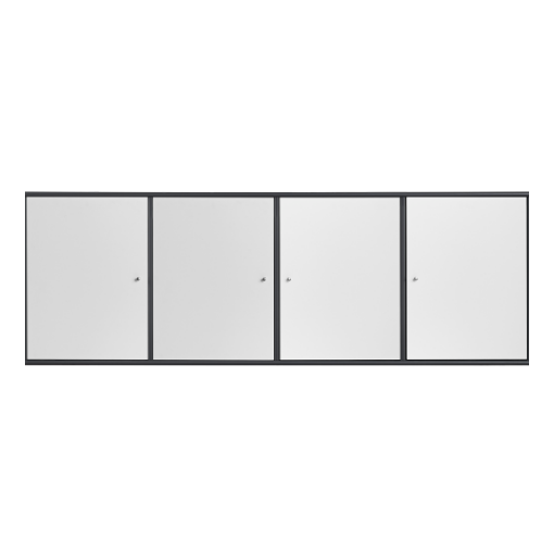 Mistral skænk - Antracit m. hvid 177 cm x 61 cm x 42 cm | Møbelsalg.dk
