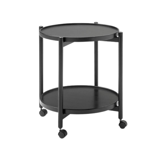 Thomsen Furniture - James rullebord - Sort 58 cm x 50 cm | Møbelsalg.dk