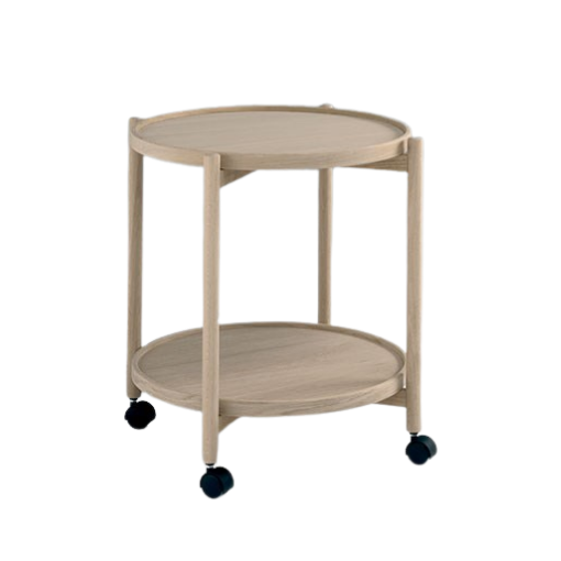 Thomsen Furniture - James rullebord - Eg/Eg 58 cm x 50 cm | Møbelsalg.dk