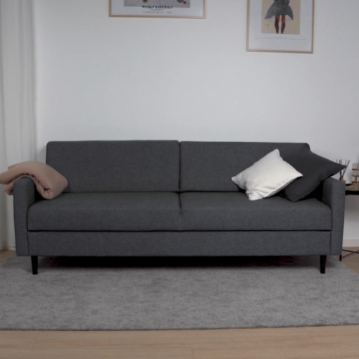 Nordic Design Kolding Sovesofa - Grå sovesofa med magasin | Møbelsalg.dk