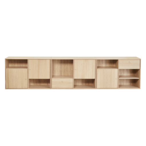 Mistral - Reolsystem - Egetræ 133 cm x 61 cm x 32.5 cm | Møbelsalg.dk