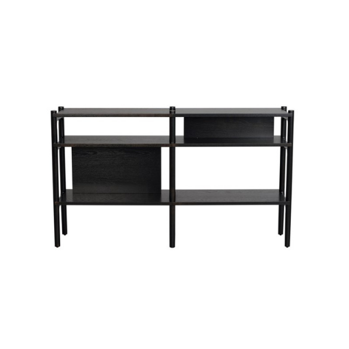 Rowico Home Holton Konsolbord Sort Egetræ 140 cm x 81 cm x 36 cm | Møbelsalg.dk