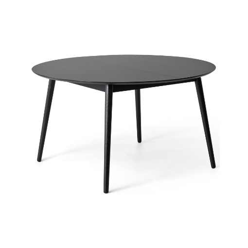 Meza by Hammel Round spisebord Sort Fenix/ Nanolaminat m. sortbejdset ben 135 cm x 74 cm x 135 cm | Møbelsalg.dk