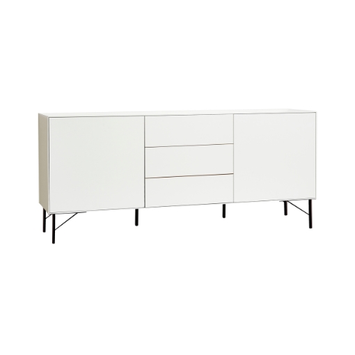 Edge by Hammel - Skænk på ben med 2 låger og 3 skuffer 179.9 cm x 79 cm x 42 cm | Møbelsalg.dk