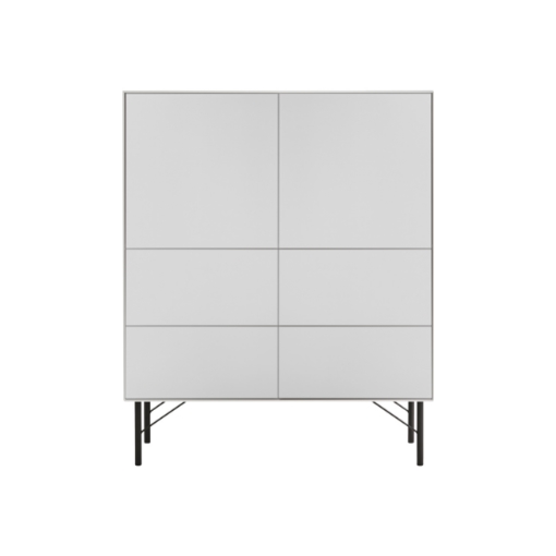 Edge by Hammel - Skab på ben med 2 låger og 4 skuffer 90.8 cm x 110.8 cm x 42 cm | Møbelsalg.dk