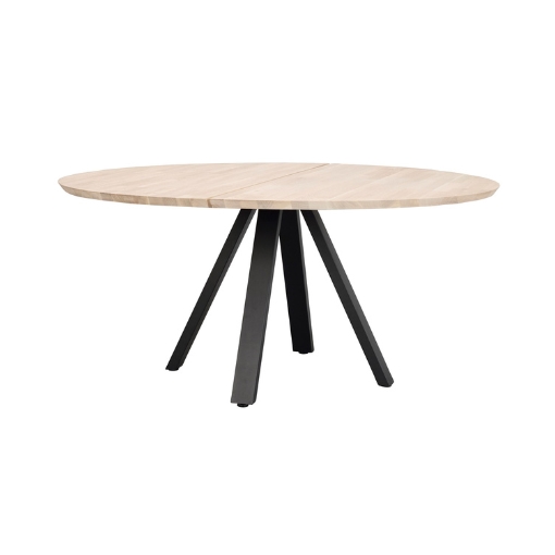 Rowico Home Carradale Spisebord Hvidpigmenteret m. V Ben 150 cm x 75 cm x 150 cm | Møbelsalg.dk