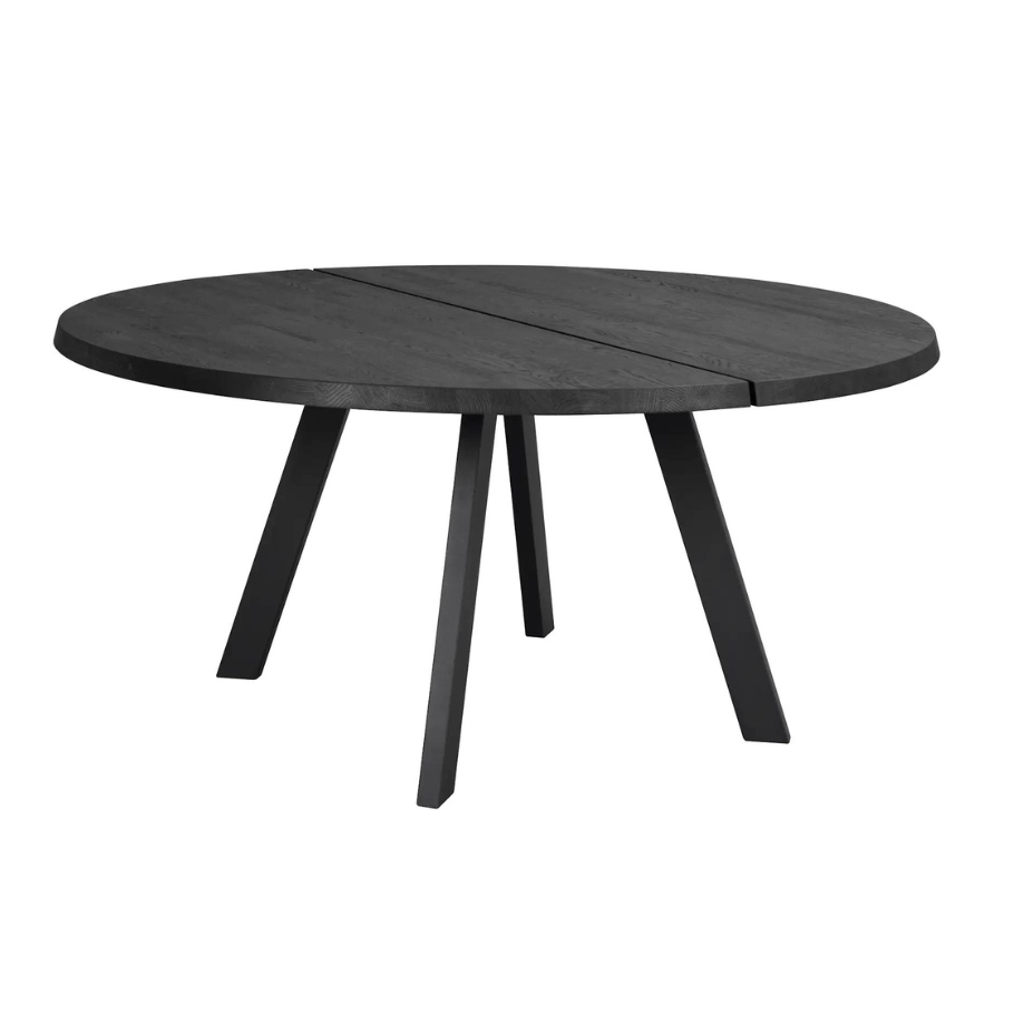 Rowico Home Fred rundt spisebord - 160 x 160 cm - Sort | Møbelsalg.dk