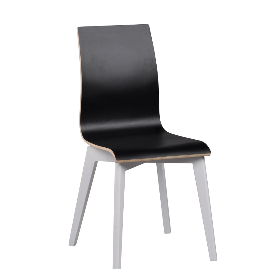 Rowico Home Gracy Spisebordsstol Sort m. Hvid | Møbelsalg.dk