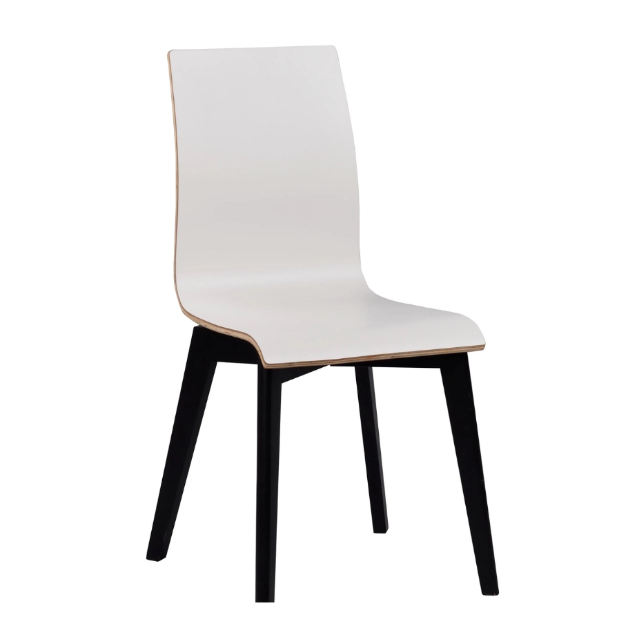 Rowico Home Gracy Spisebordsstol Hvid m. Sort | Møbelsalg.dk
