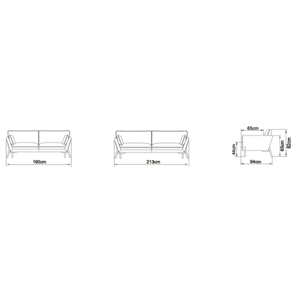 Egelykke 2 personers sofa