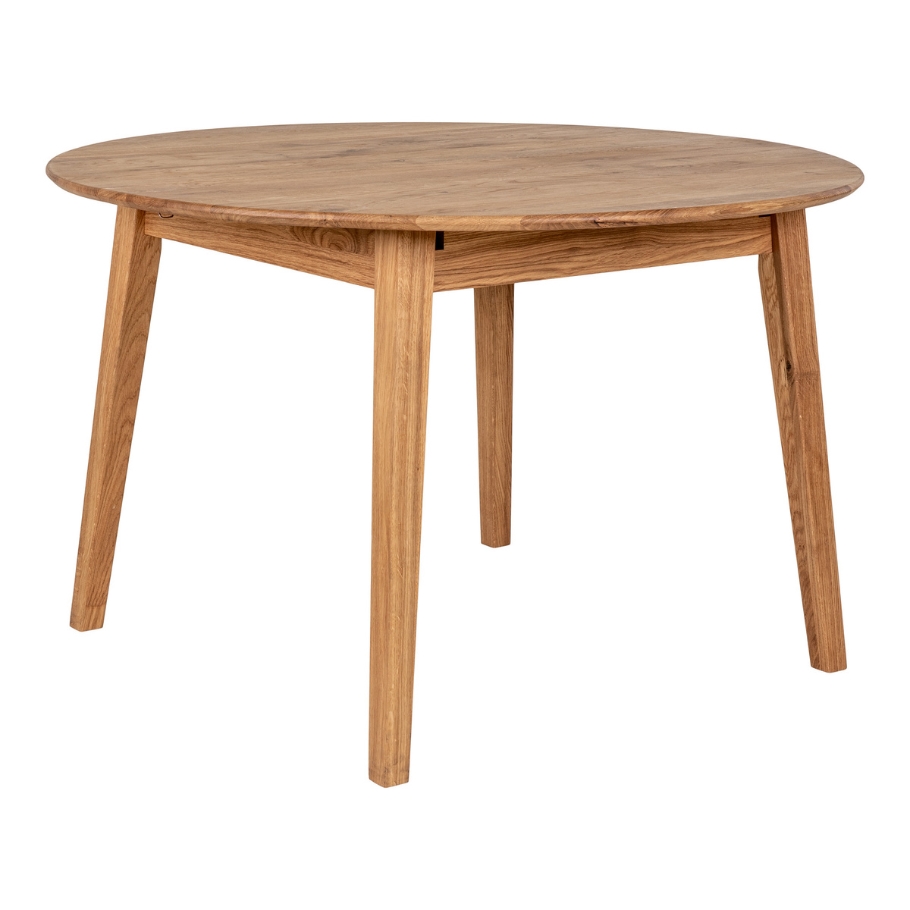 Wood by Nordic Luna rundt spisebord - Olieret egetræ - Ø118 118 cm x 75.5 cm x 118 cm | Møbelsalg.dk