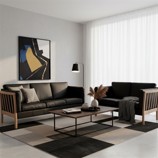 Tremme sofasæt i læder | Ida | Bøg