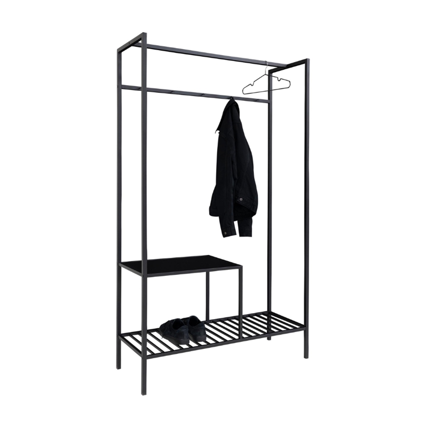 Karl garderobe med 2 hylder