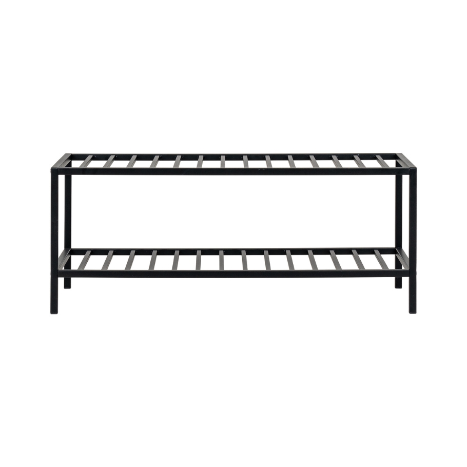 Scandinavian Living Karl skohylde m. 2 hylder - Sort m. sorte ben 34 cm x 32 cm x 79 cm | Møbelsalg.dk