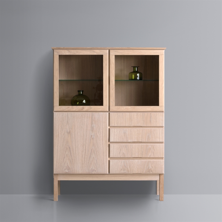Klim Furniture | Vitrine 2058 | Eg hvidolie