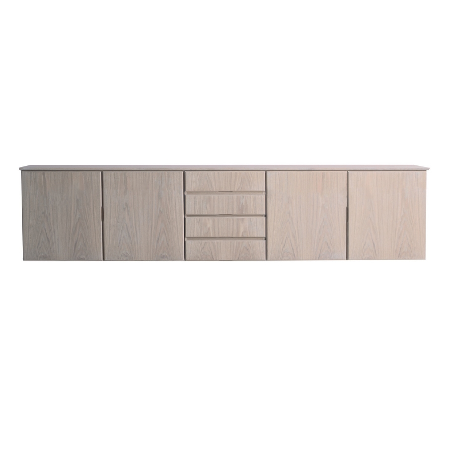 Klim Furniture - Skænk 2072 - Eg natur 253 cm x 58 cm x 42 cm | Møbelsalg.dk