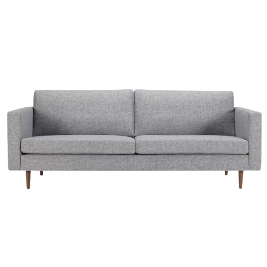 Nordly Linea 3. personers sofa - Grå stof 208 cm x 81 cm x 87 cm | Møbelsalg.dk