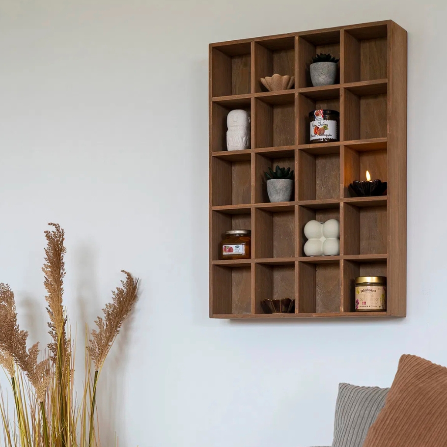 Wood by Nordic Aeris væghylde - Fyrretræ 10 cm x 63 cm x 44 cm | Møbelsalg.dk