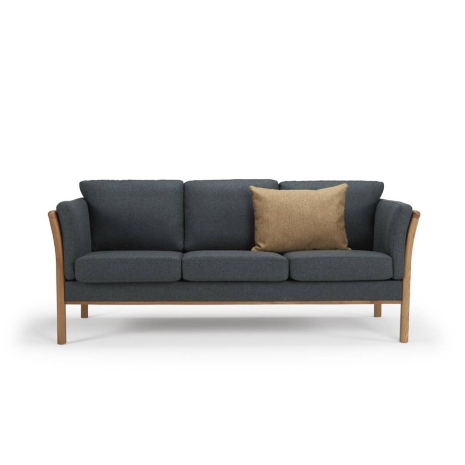 Nordly Svenstrup 3 pers. tremmesofa - Dark blue | Møbelsalg.dk