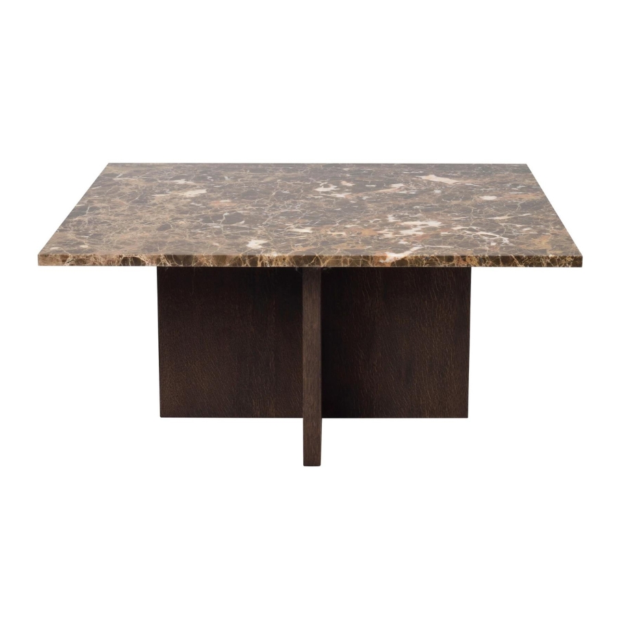 Rowico Home Brooksville Sofabord Brun m. Brunbejdset Eg 90 cm x 42 cm x 90 cm | Møbelsalg.dk