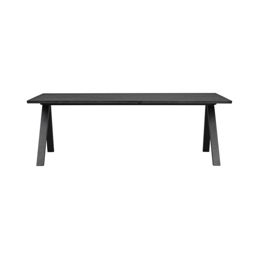 Rowico Home Carradale Spisebord 220 cm Sort Ask m. v-ben | Møbelsalg.dk