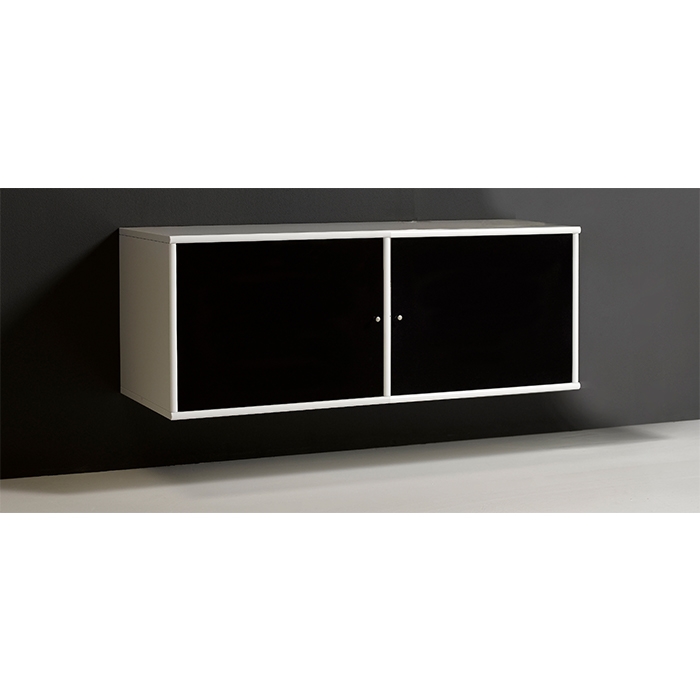 Mistral TV Bord - Vægophængt - Sort | Møbelsalg.dk