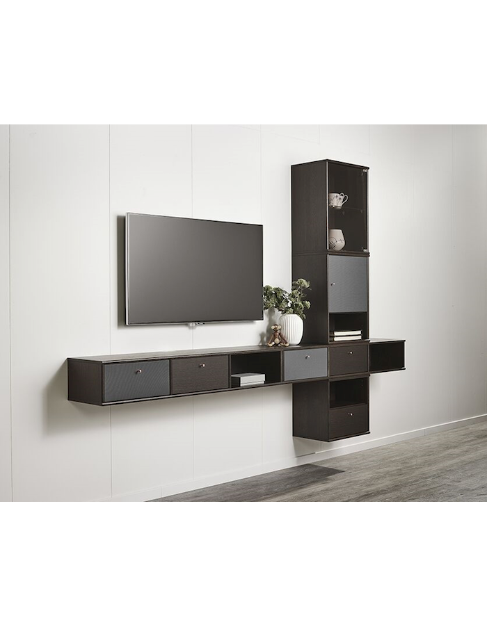 Mistral Reolsystem - Antracit 266 cm x 149 cm x 32.5 cm | Møbelsalg.dk