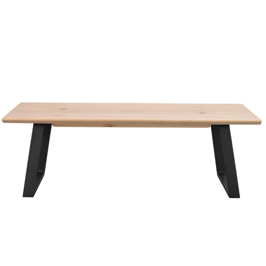 Rowico Home Melville Planke Sofabord Hvidpigmenteret 140 cm x 46 cm x 65 cm | Møbelsalg.dk