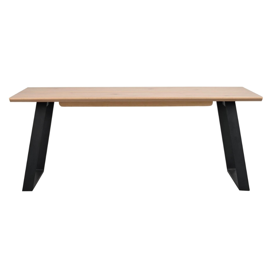 Rowico Home Melville Planke Spisebord  Hvidpigmenteret inkl. 2 Tillægsplader 310 cm x 75 cm x 95 cm | Møbelsalg.dk
