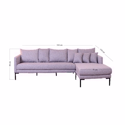 Milla sofa med chaiselong
