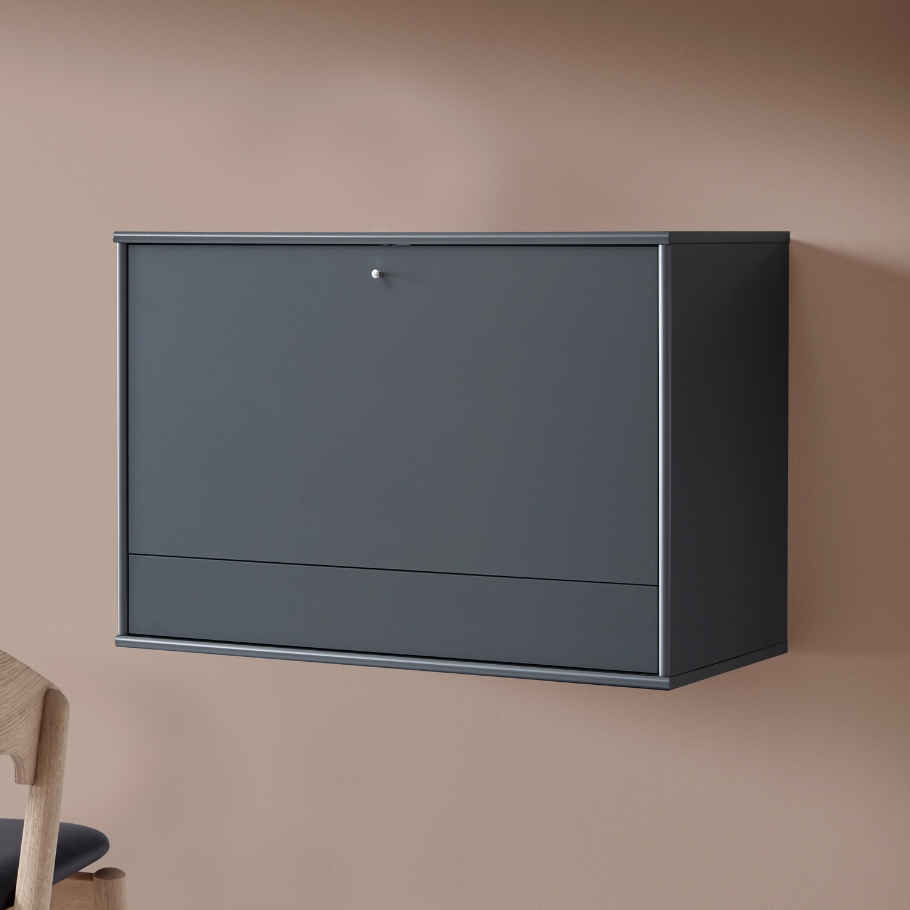 Mistral - Modul 004 Skrivepult - Antracit 89 cm x 61 cm x 42 cm | Møbelsalg.dk