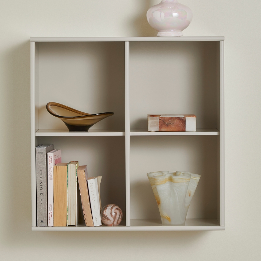 Mistral Bogkasse Beige 70 cm x 70 cm x 27 cm | Møbelsalg.dk