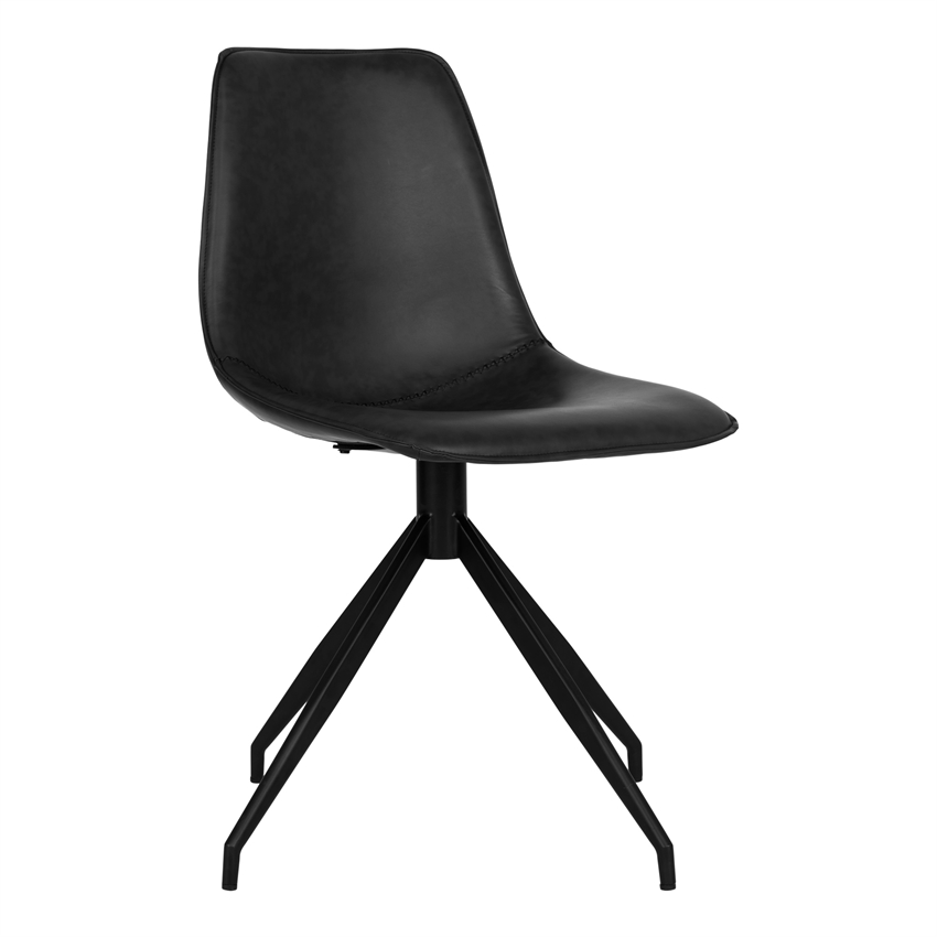 Side spisebordsstol med drejesokkel