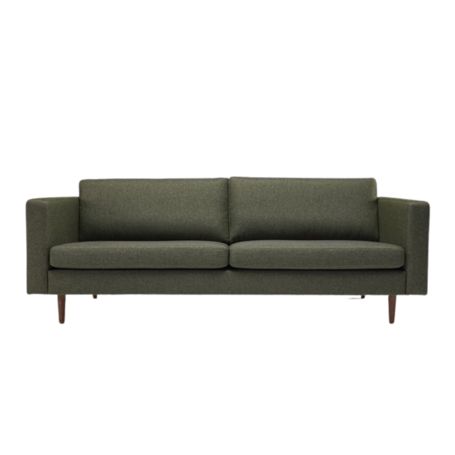 Nordly Linea 3. personers sofa - Grøn 208 cm x 81 cm x 87 cm | Møbelsalg.dk