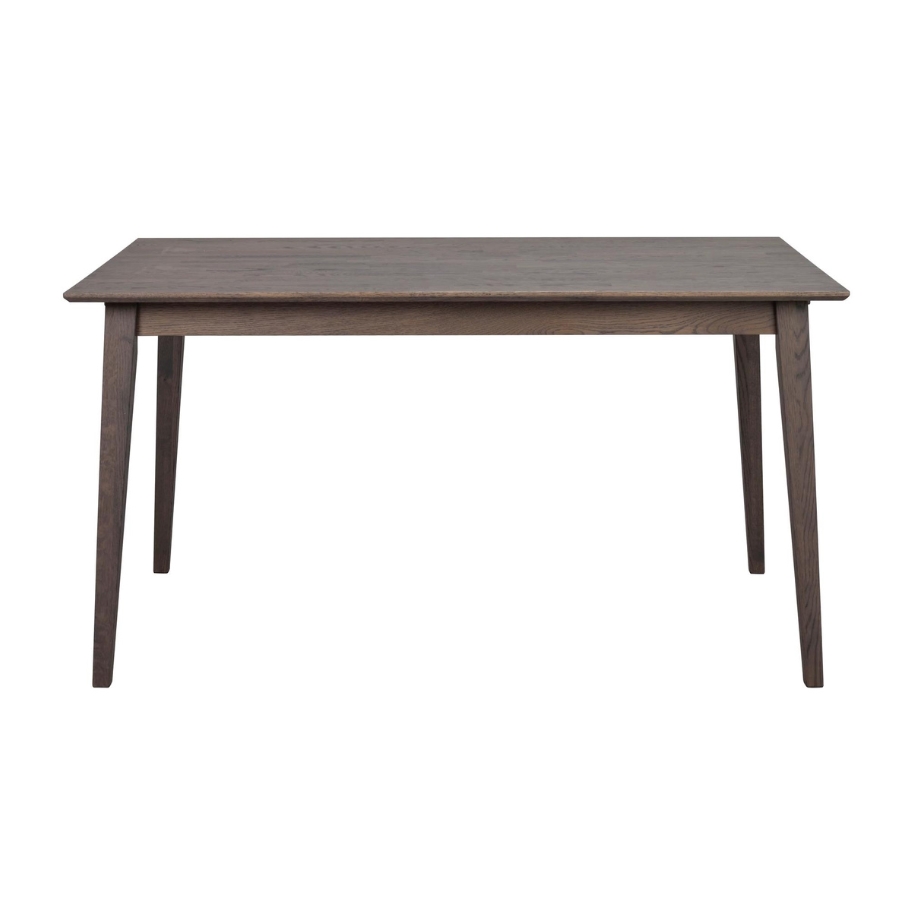 Rowico Home Filippa Brunt Lakeret Spisebord 140 cm | Møbelsalg.dk