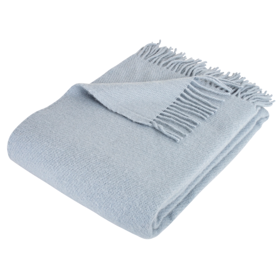 Scandinavian Home - Dusty blue plaid i uld | Møbelsalg.dk