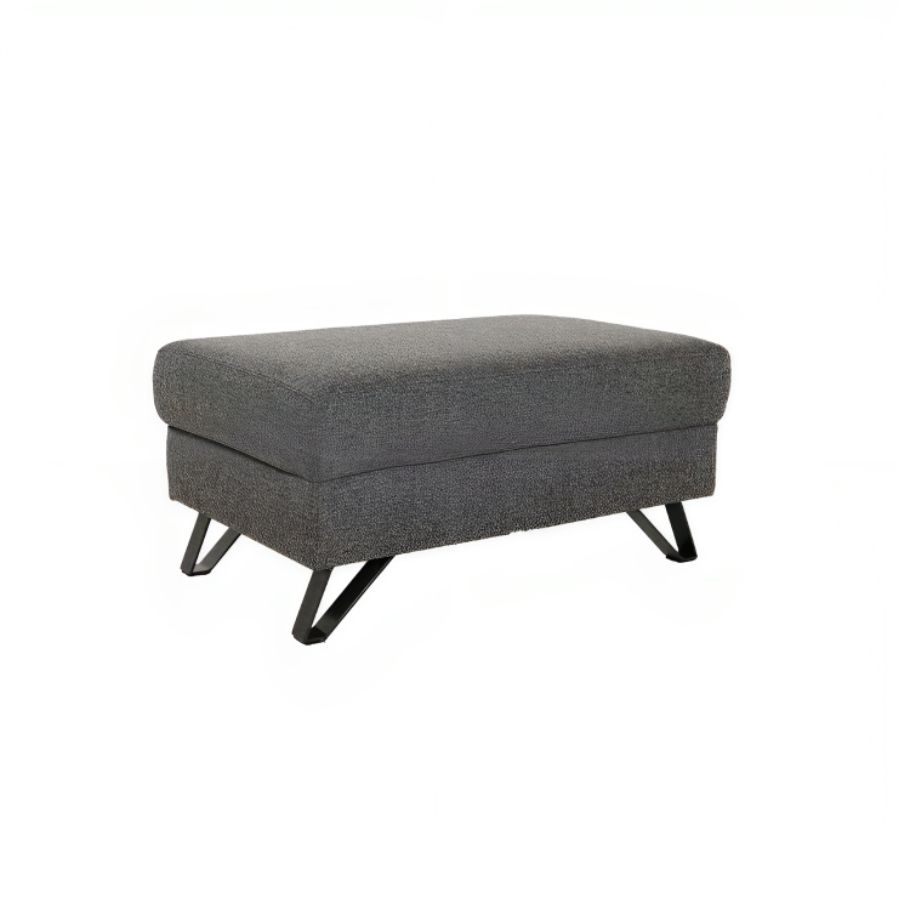 Scandinavian Living Billund puf - sofa tilbehør - Grå stof 60 cm | Møbelsalg.dk